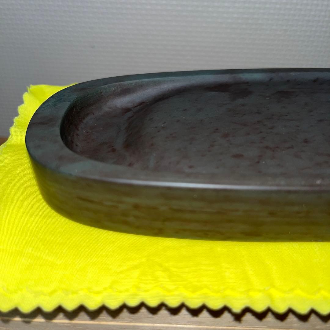 ⭕️赤間紫金石　赤間硯　下井百合昭　昭竜山　新品美品　小判型　手間かかる　女性好み