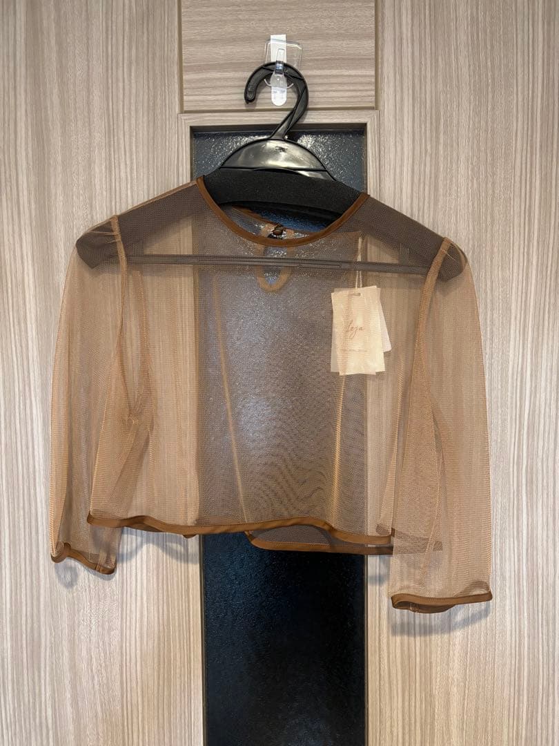 アシンメトリーティアードフリル3WAYベロアIラインドレスワンピース ブラウンM