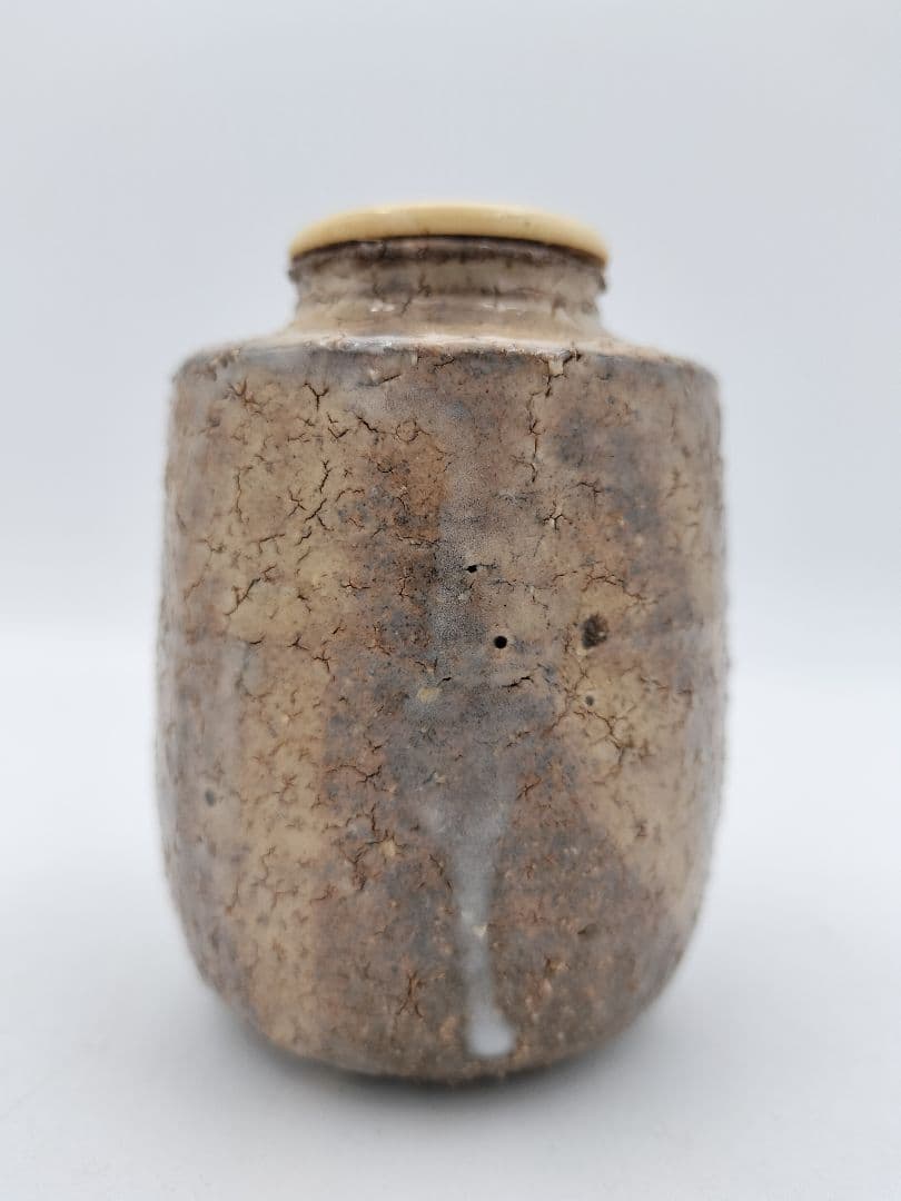 a980 茶入 萩 金子宗楓 利休間道 木箱 古物 茶道具