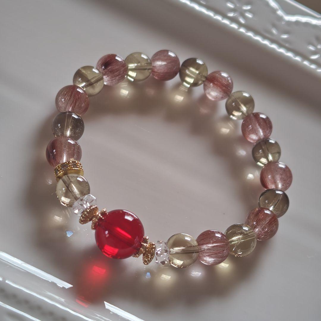 おまとめ専用です♡新作♡レッドルチル、スモーキーシトリン、練りレッドアンバー