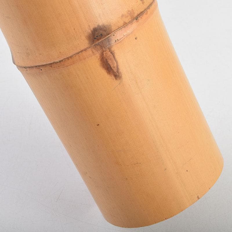 茶道具　黒田宗傳作　竹尺八　花入　銘「清風」　極め箱　C　R9392