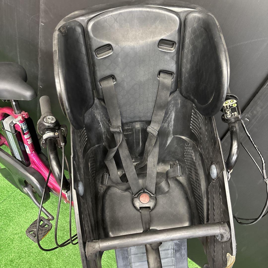 電動自転車 YAMAHA PAS kiss ピンク 3人乗り対応　30