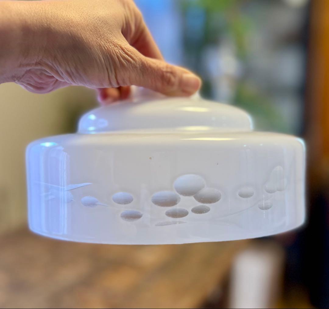 大正ロマン　レトロ　電笠　和ガラス　古道具　アンティーク　照明　灯り　古民家