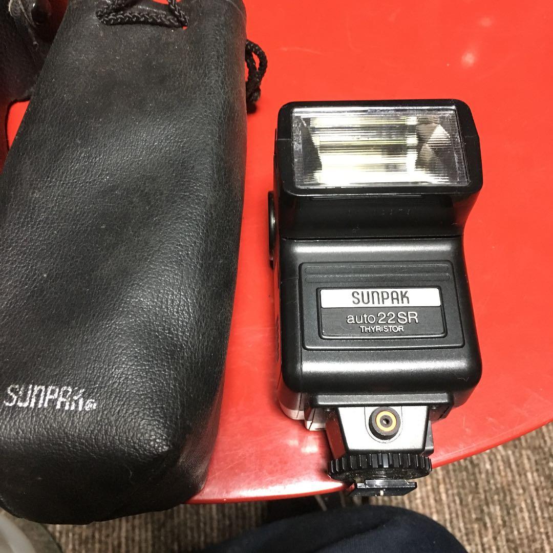 FUJICA AX-1  フィルムカメラ ケース付ストロボ付