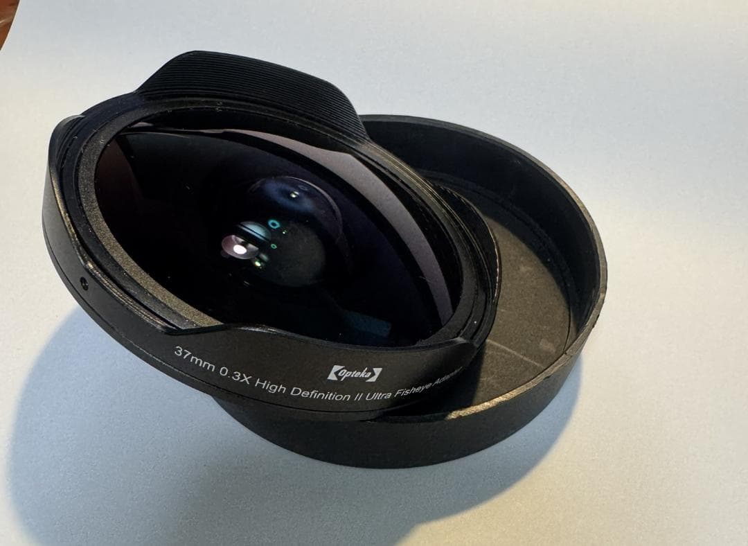 OPTEKA ULTRA FISHEYE 魚眼レンズ 37mm 0.3X★
