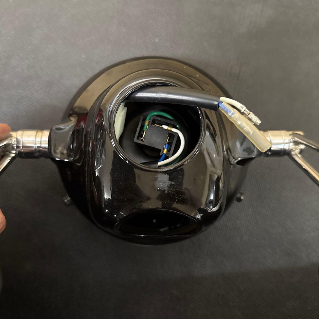 マーシャルヘッドライト SR400取外し 35φヘッドライトステー付