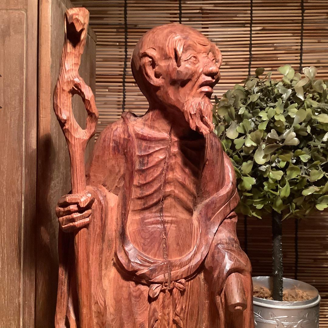 古玩・中国伝統宗教「最高神・天仙」地仙・多神信仰・神通力・不老不死・銘・共箱