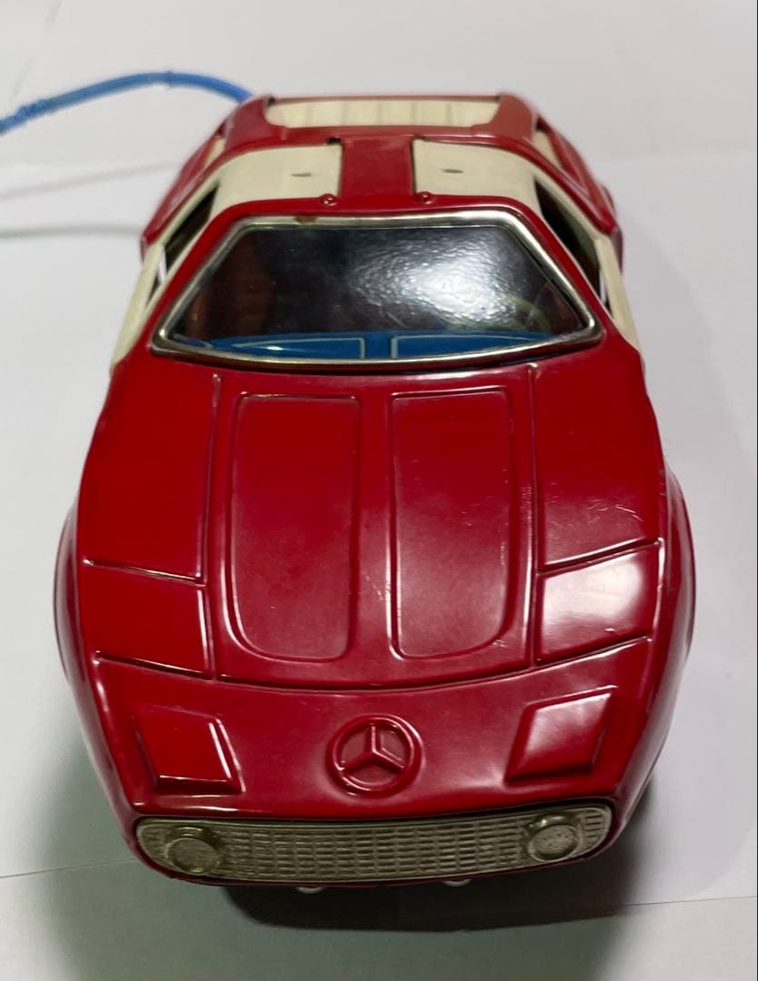 【ビンテージ】旧バンダイ ブリキ製ベンツC111 ワイヤードリモコン付 23cm