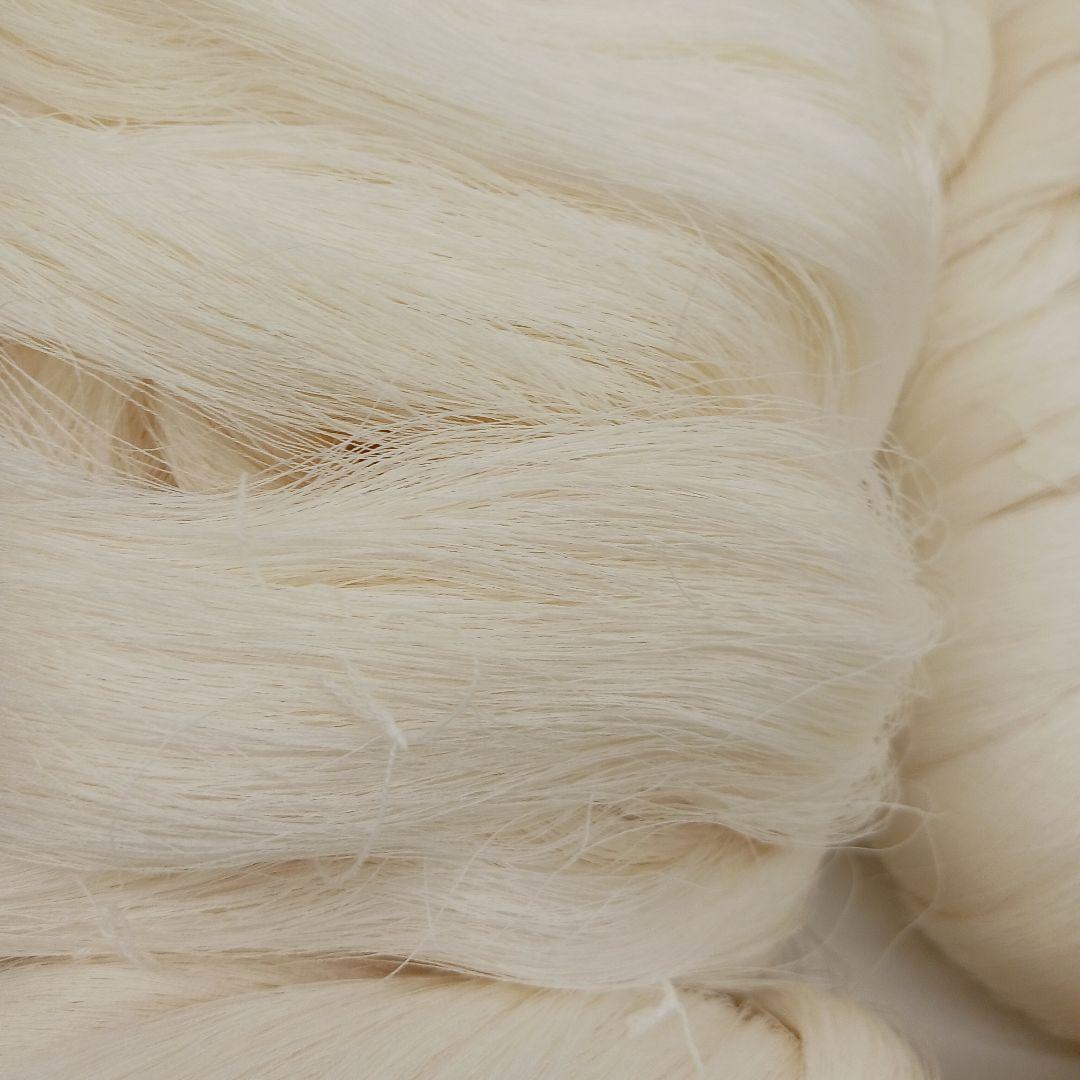 生糸大量　精錬前　未使用絹糸