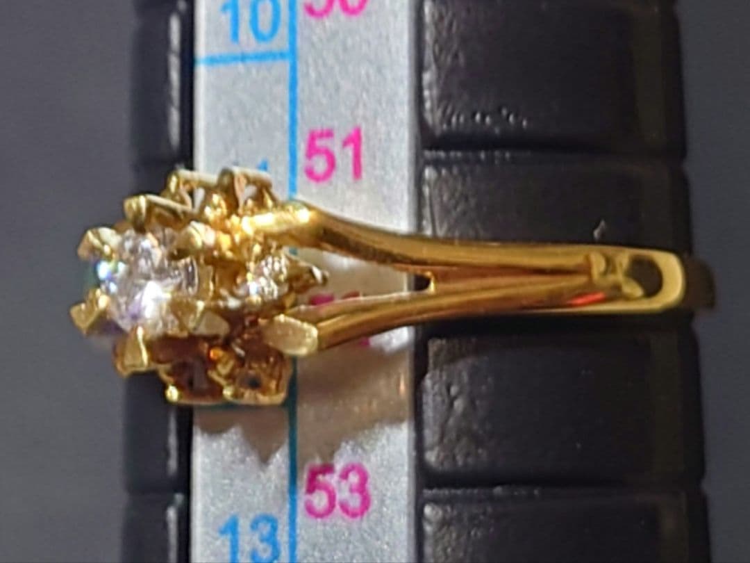 【新品未使用】K18 12号 ダイヤ 指輪 18金 リング