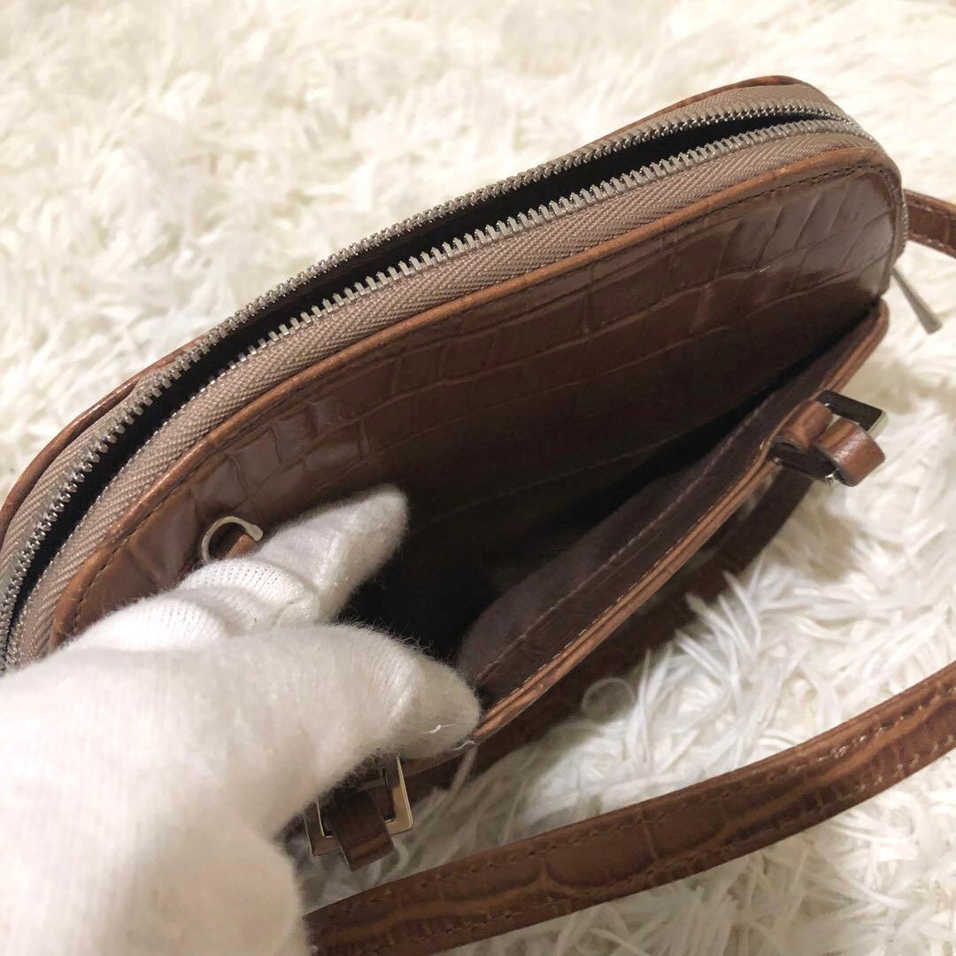 未使用級✨フォクシー レザー　2way ショルダーバッグ ポシェット