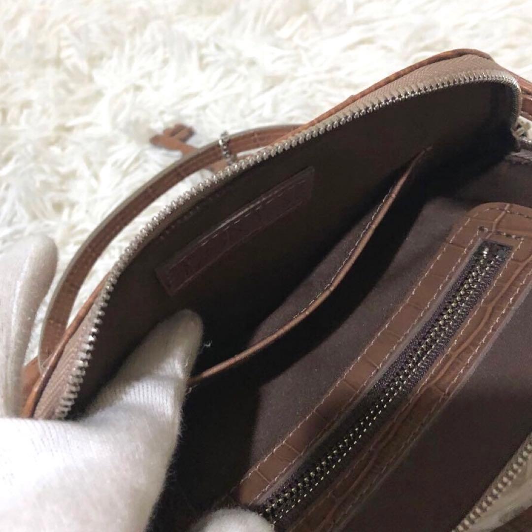 未使用級✨フォクシー レザー　2way ショルダーバッグ ポシェット