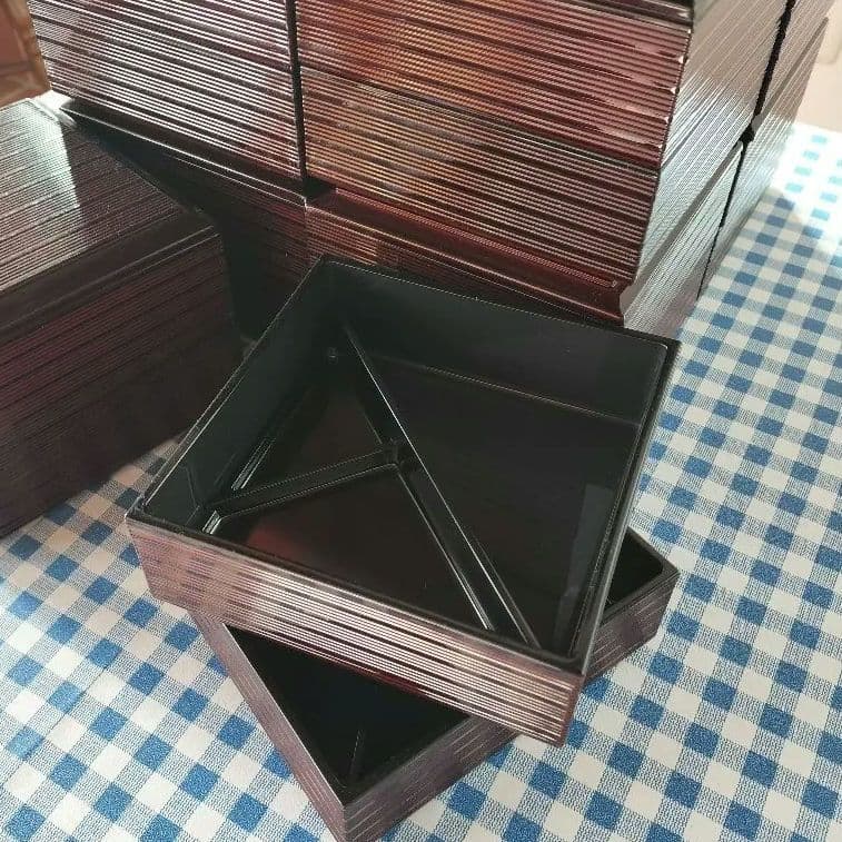 2段重箱 弁当箱　15点セット 樹脂　仕出し