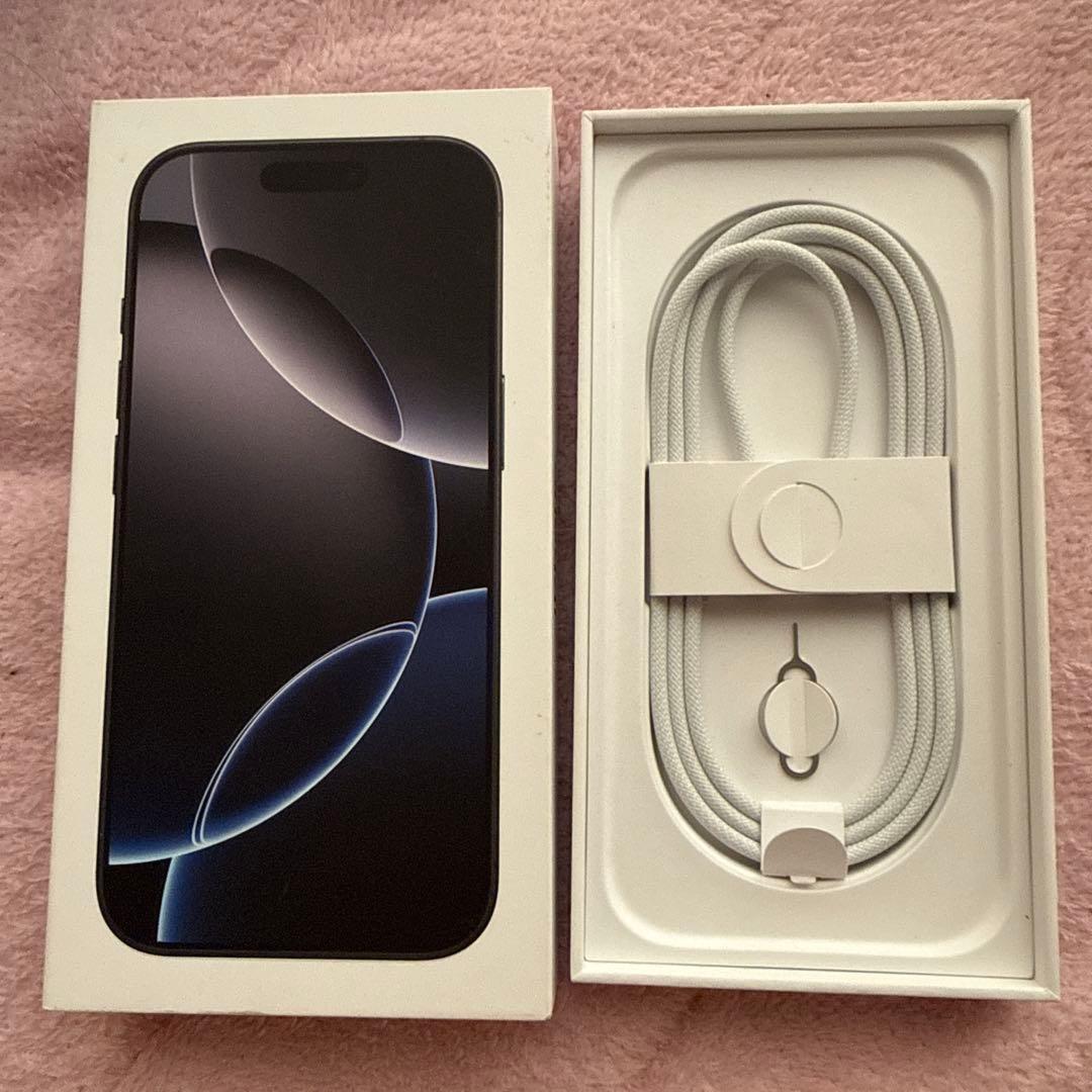 Apple iPhone 16 Pro 本体 充電ケーブル付 128gb