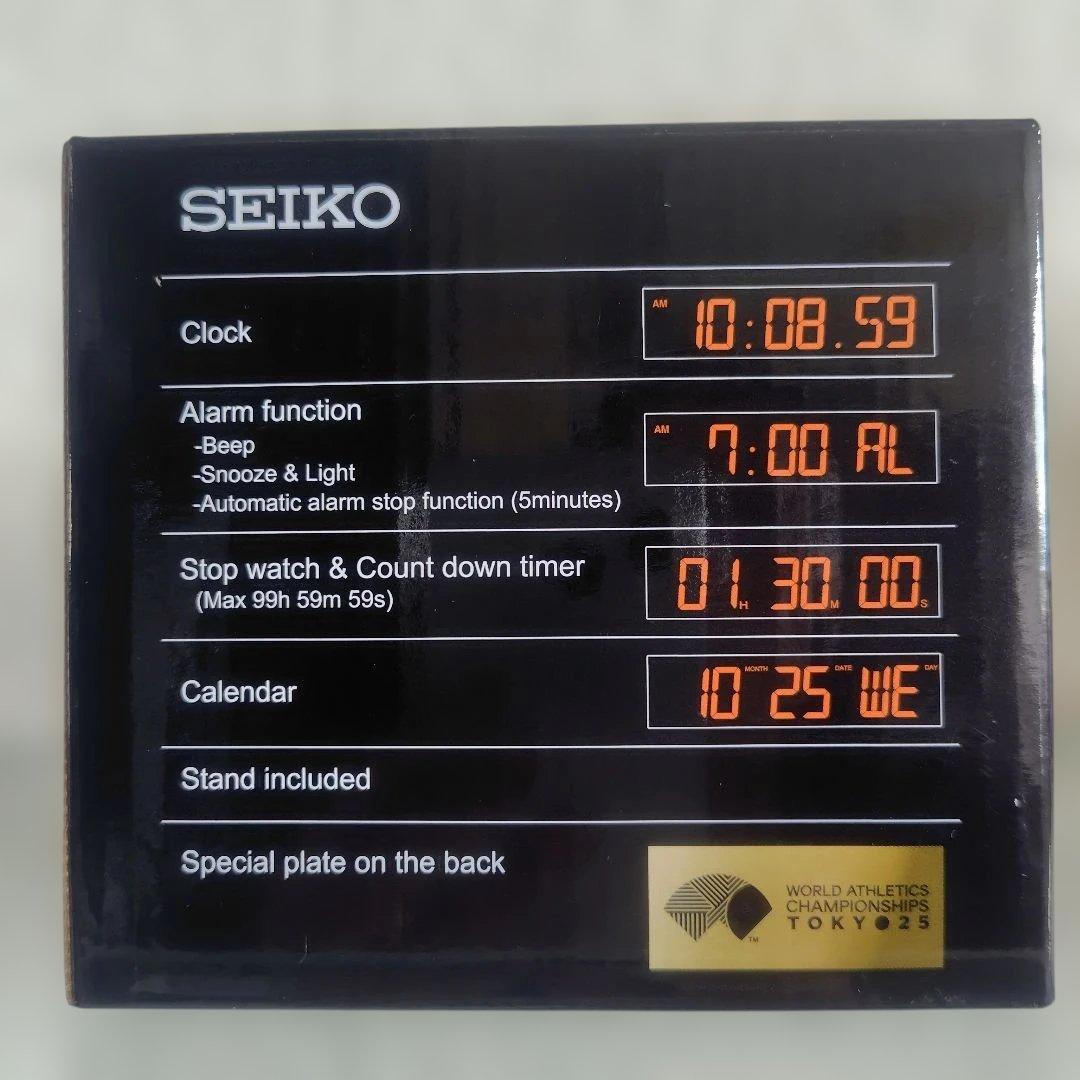 セイコー ミニスポーツタイマー　 世界陸上2025ピンバッチ　 SQ823G