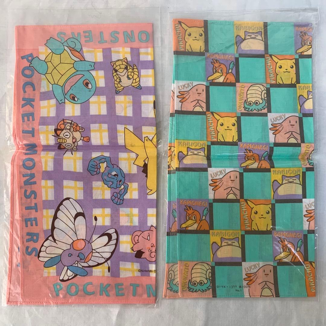 初期 ポケモン グッズまとめ売り｜お道具箱・ハンカチ・シャーペン｜90s 当時物