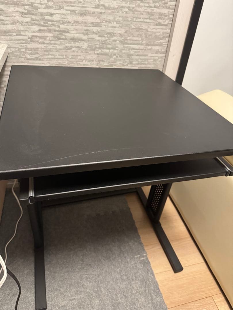 Bauhutte BHD-700M-BK ブラック [スクエアゲーミングデスク]