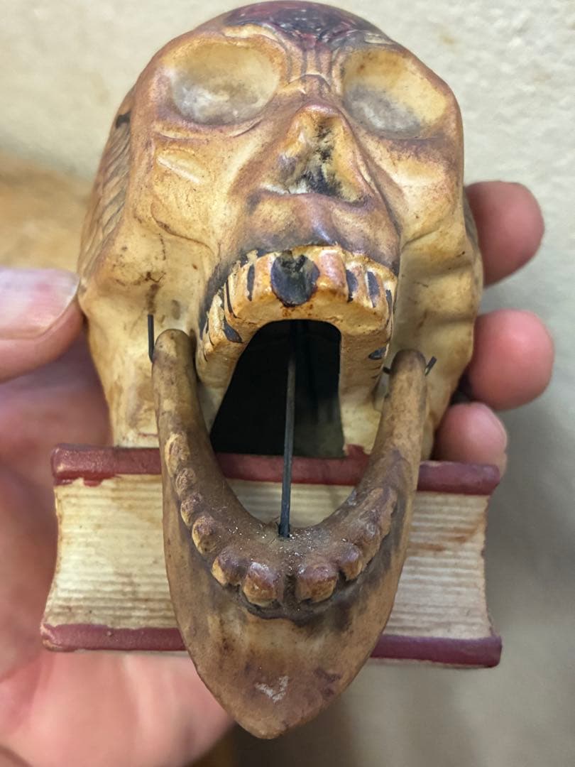 ビンテージ50s スカル　髑髏　死神　　ハロウィン　骸骨　ミッドセンチュリー