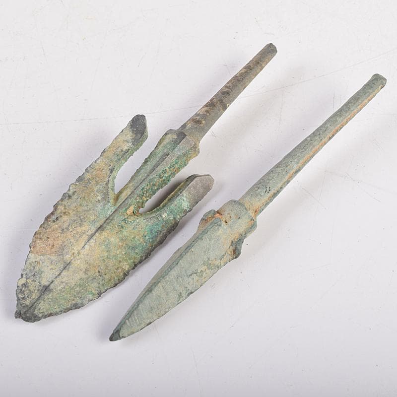 なみなみ　中国　古銅青銅　鏃　矢尻　8点まとめて　D　8894