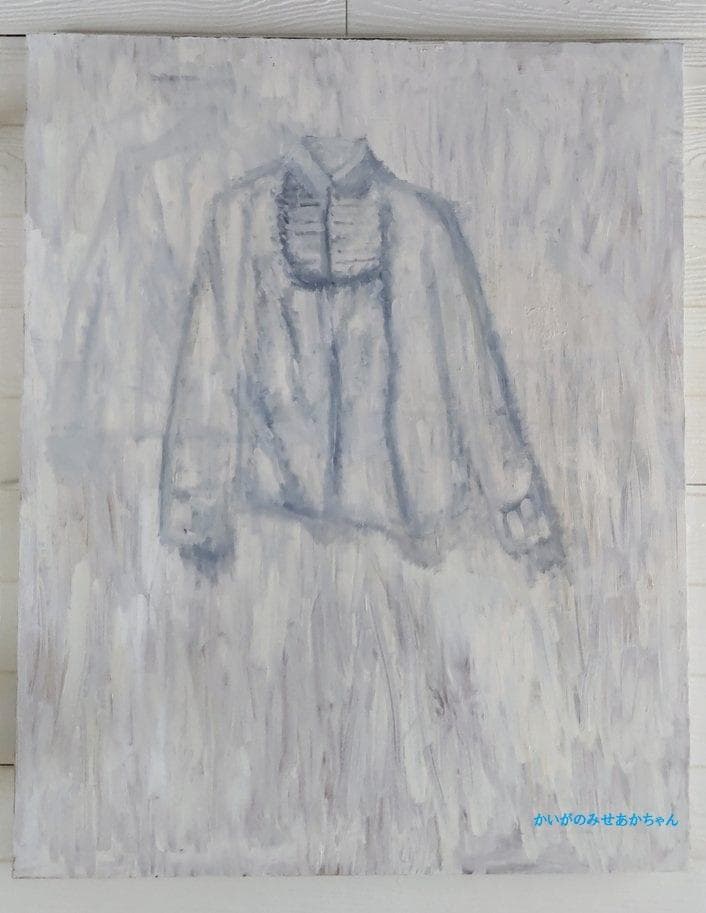 73×91㎝「白いブラウス」油彩・原画・F30