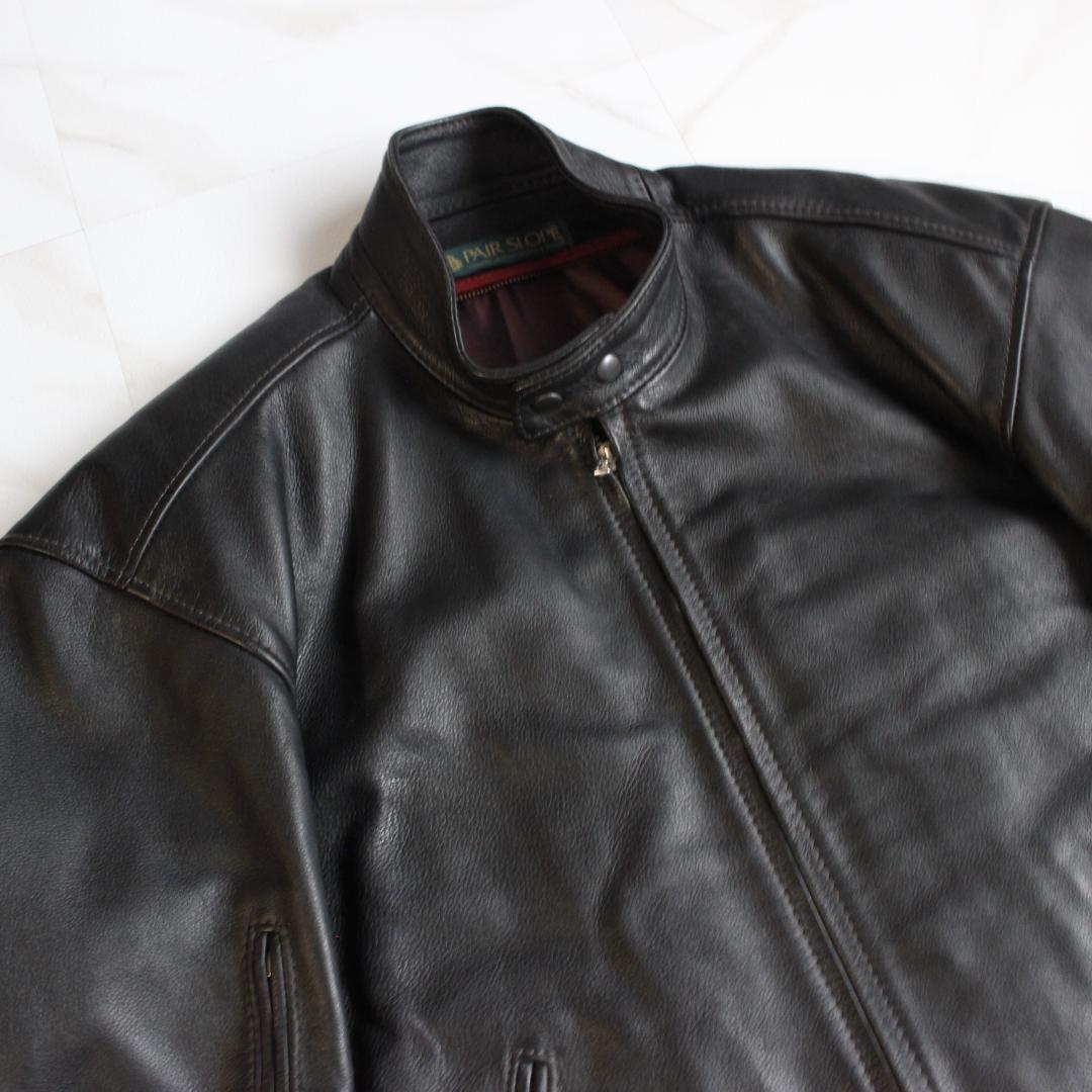 PAIR SLOPE レザージャケット LLサイズ ブラック