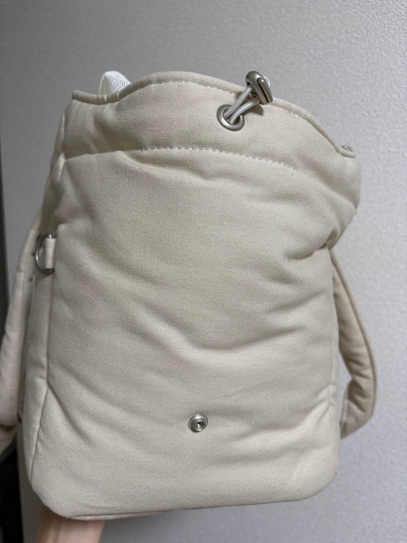 【ほぼ未使用】ba&ttang ベージュ キャリーバッグ　M カーベルト付き