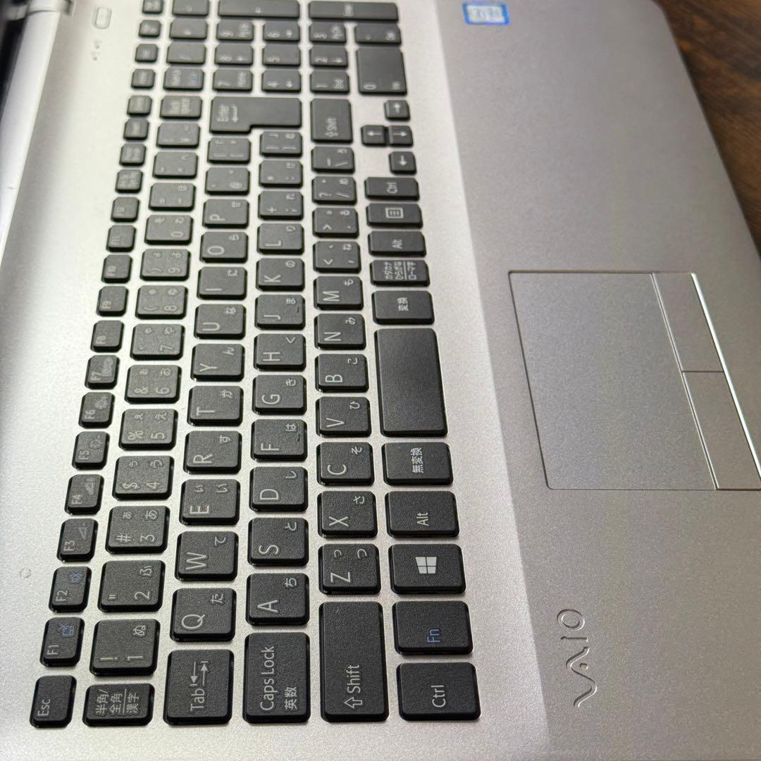 ★シルバー★VAIO 大画面15.5型ワイド Office2024付 DVD