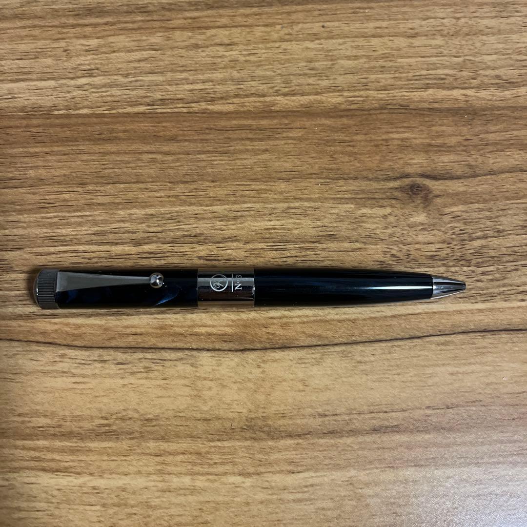 ロメオ No.3 太軸(ブルー　マーブル柄)