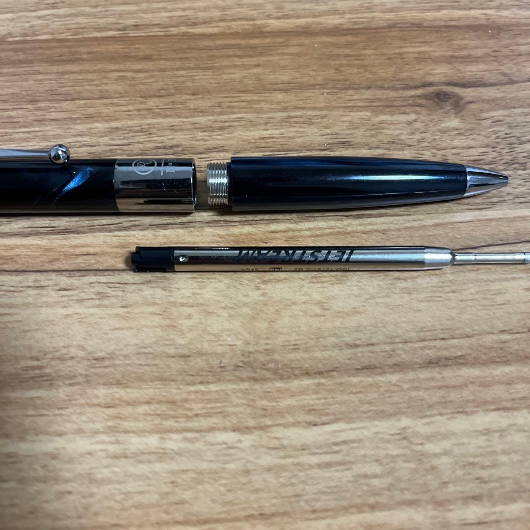 ロメオ No.3 太軸(ブルー　マーブル柄)