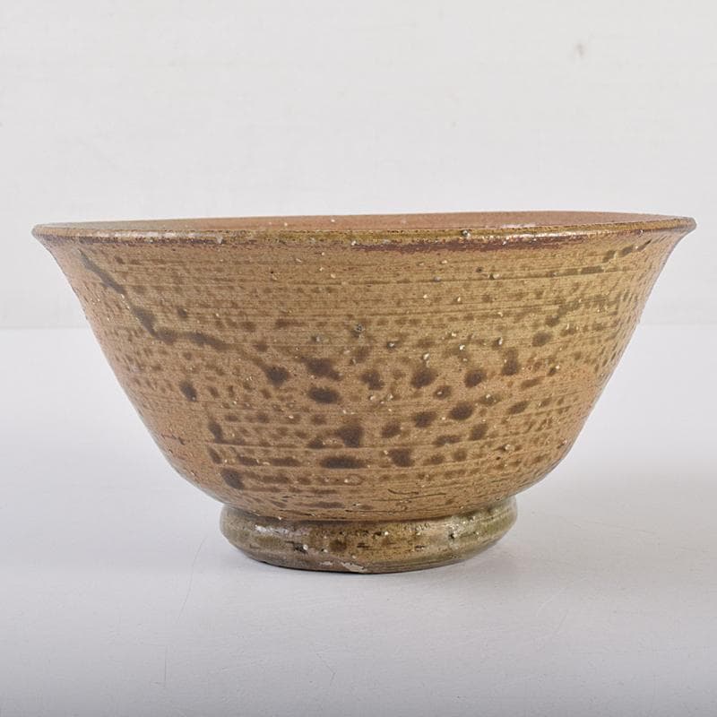 伊羅保　刷毛目茶碗　銘「二人静」　堀内宗心（兼中斎）極め箱　V　R7648