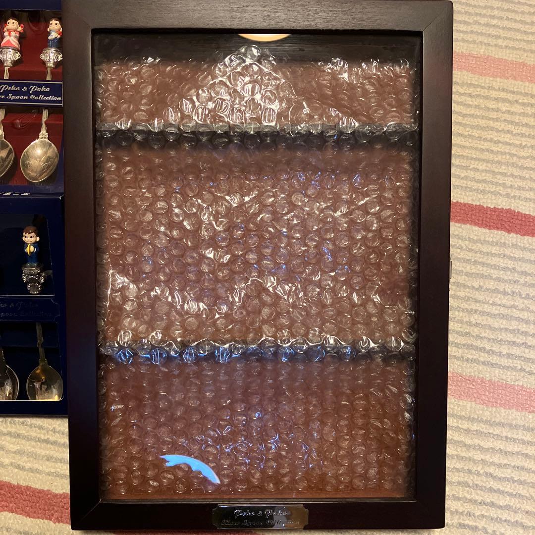 ペコ&ポコちゃん　シルバースプーンコレクション　キャビネット　セット