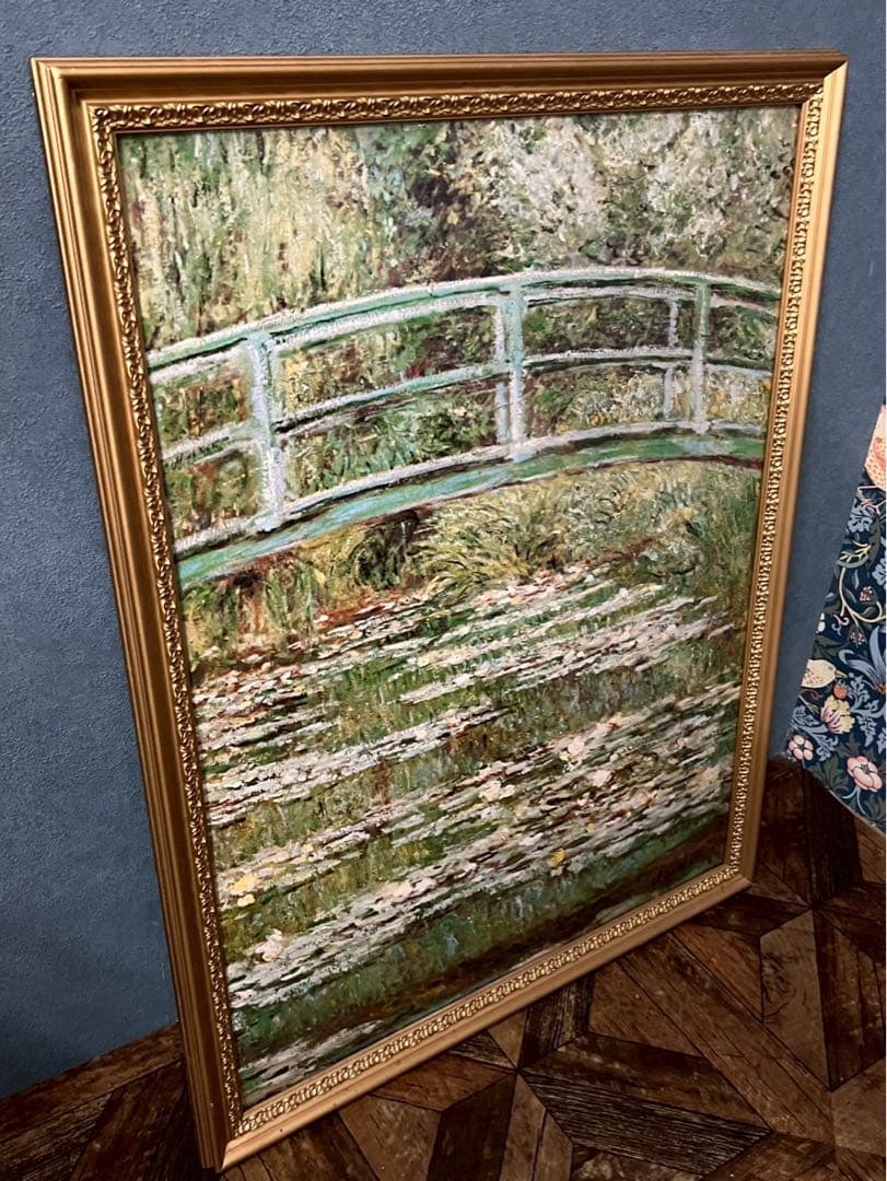 クロード・モネ 睡蓮の池と日本の橋 　ポスター 額縁 インテリア