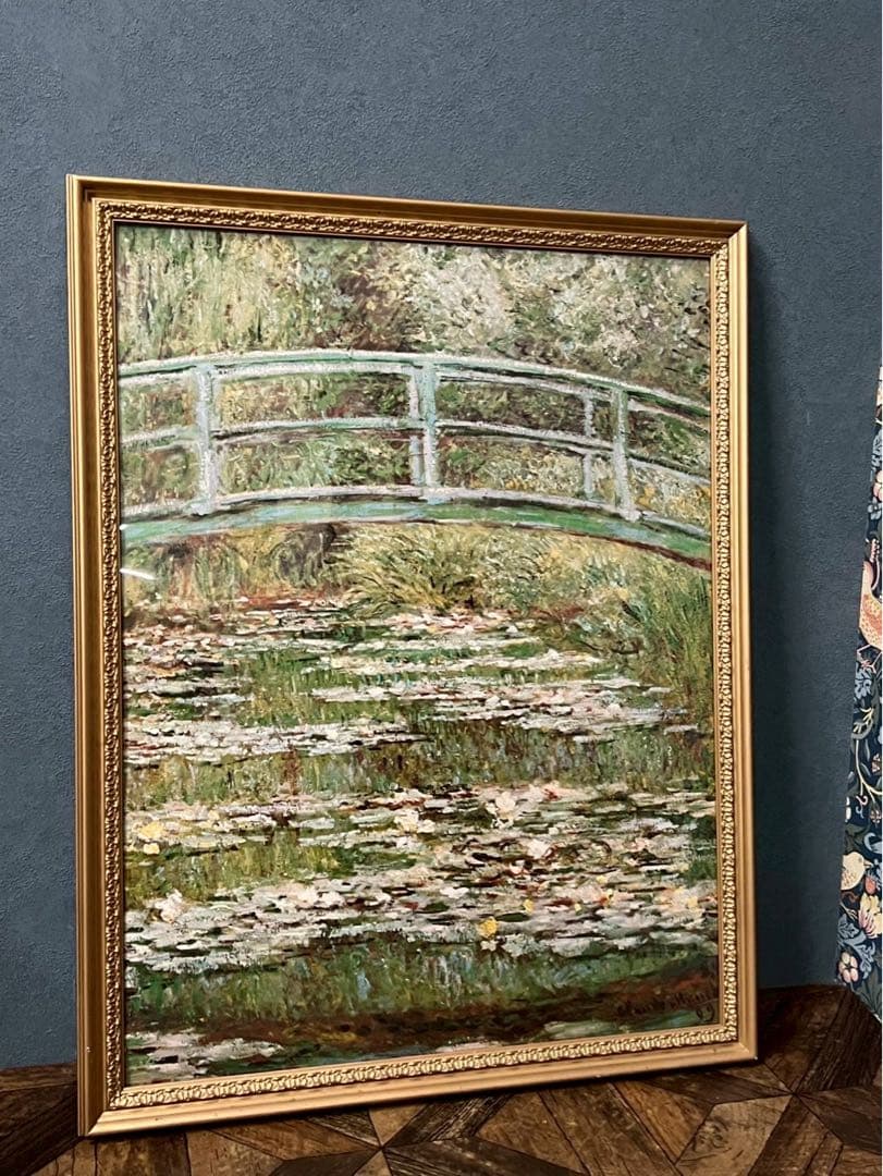 クロード・モネ 睡蓮の池と日本の橋 　ポスター 額縁 インテリア