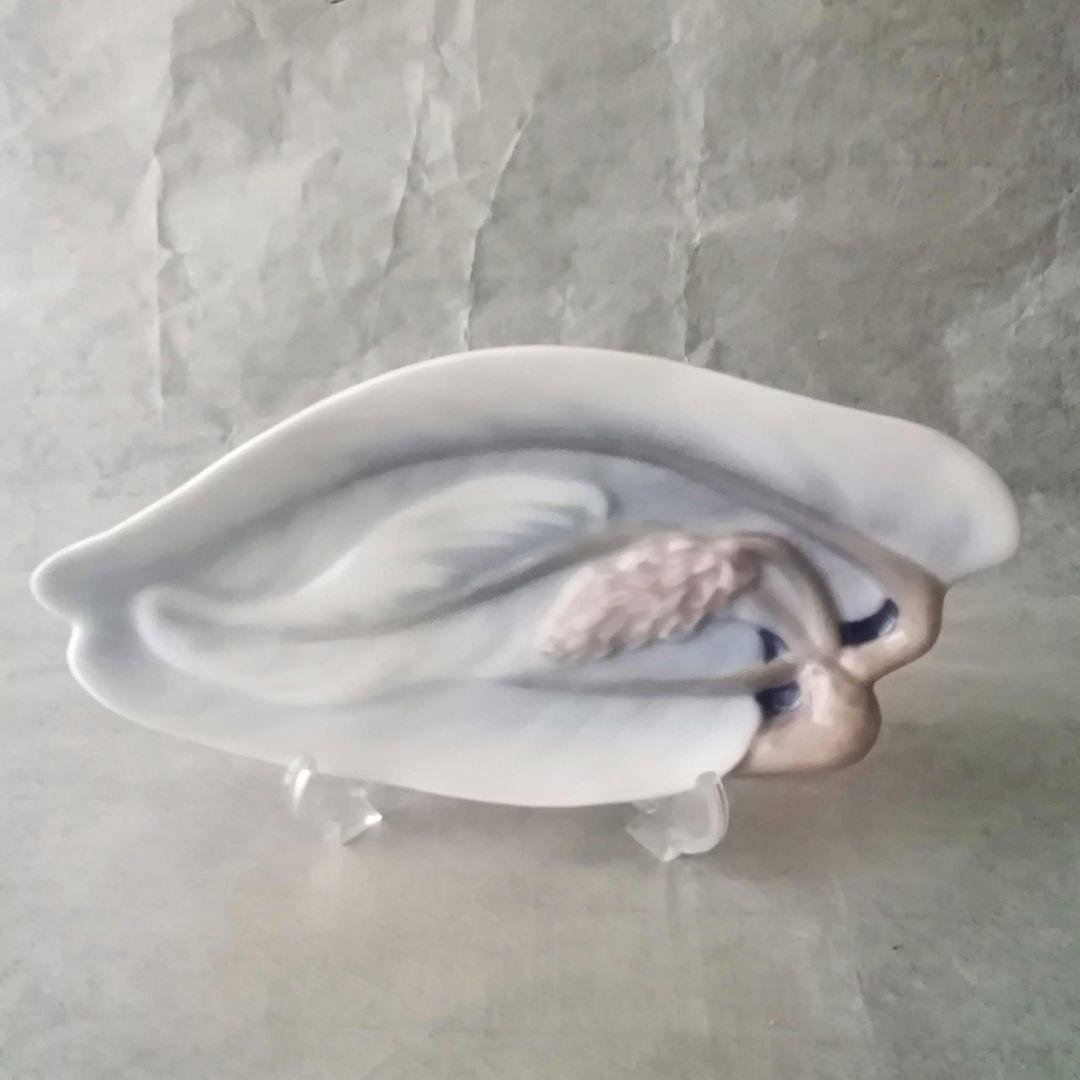 逸品　花文筆皿　ビングオーグレンダール（Ｂ＆Ｇ)　デンマーク　釉裏彩皿