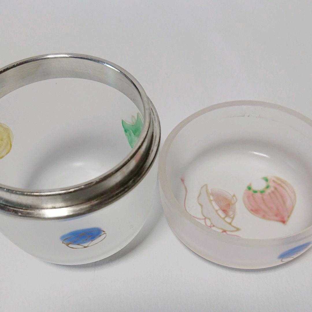 茶道具  義山  ガラス  棗  宝尽くし  長寿