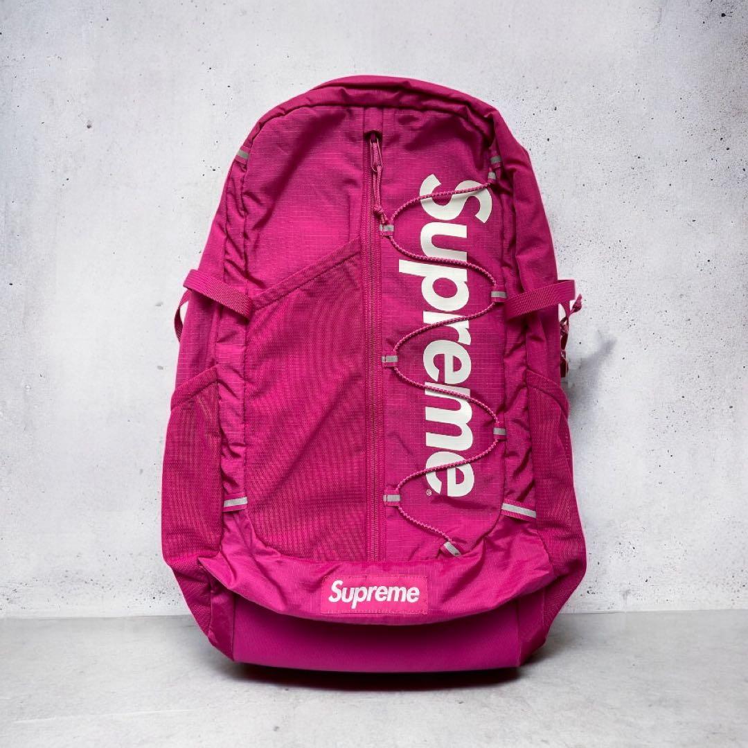 【supreme】シュプリーム　17SS Back pack マゼンタ　リュック