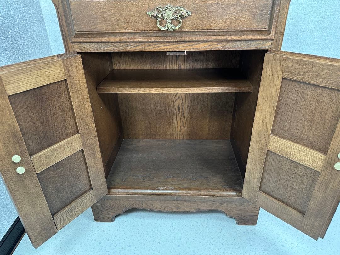 ヨーロッパ ヴィンテージ 家具 電話台 キャビネット チェスト 木製 ※i4※