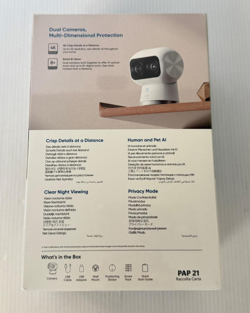 Anker Eufy セキュリティカメラ インドアカメラ S350 Wi-Fi