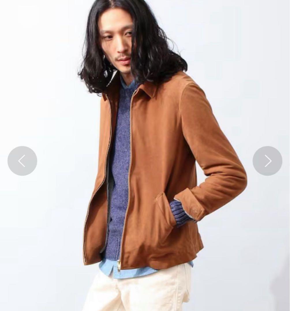 ADAM ET ROPE' ゴートスエード　シングルライダース　ゴートスキン