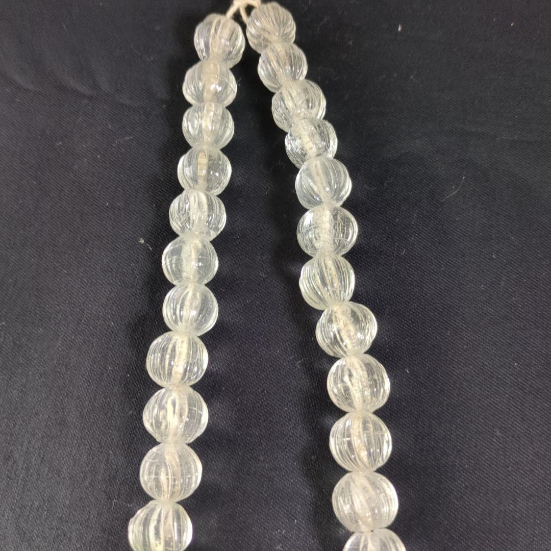 アイヌ首飾り　アンティーク　ガラスビーズ　アイヌ玉