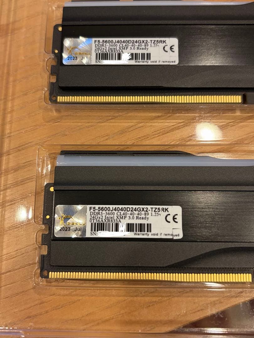 メモリー Trident Z5 DDR5 5600MHz 48GB (2x24GB)