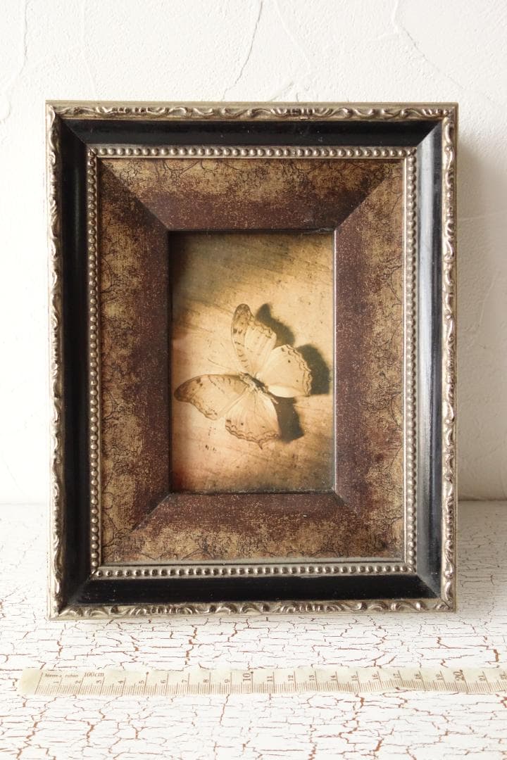 アンティーク風 蝶のフレーム