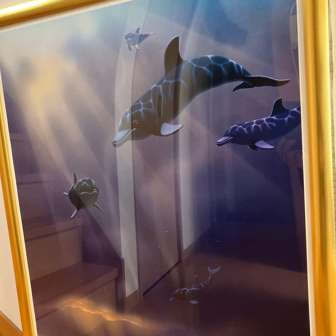 イルカポスター　額入り