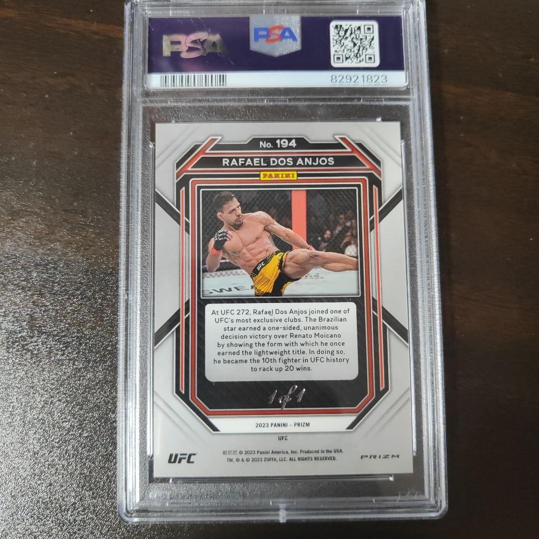 UFC　元王者　ハファエル・ドス・アンジョス　1/1　カード　psa8