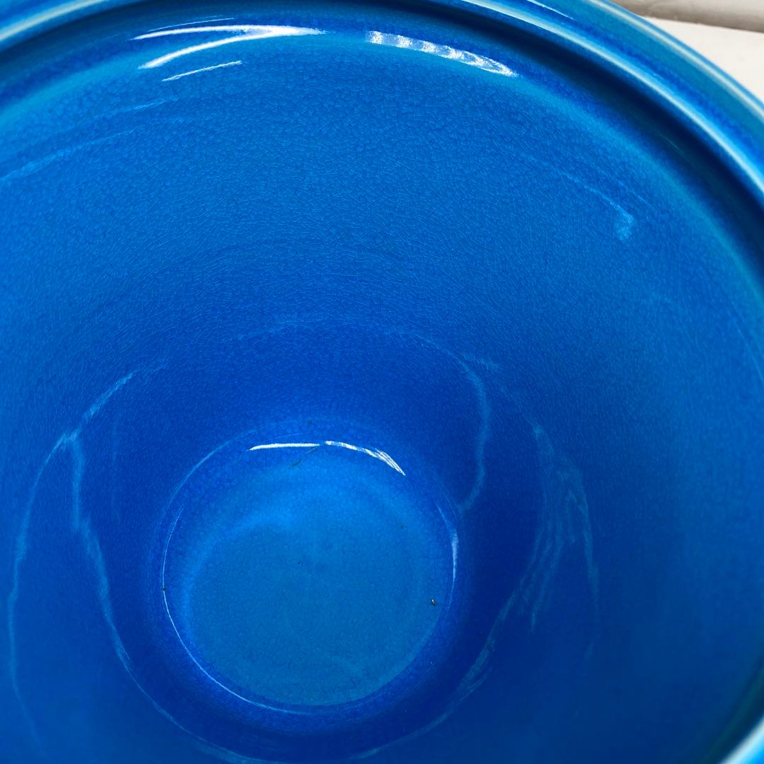 御室窯　浅黄交趾末広水指　共箱　東さ7-1115☆2F