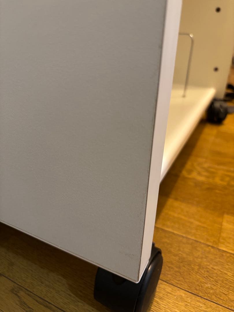 レア商品　サンワサプライ 高耐荷重ファイルワゴン組立式　ホワイト　オフィス収納