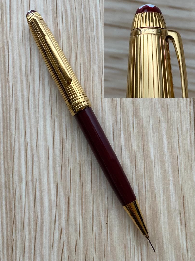 希少 美品 モンブラン ソリテール シルバー 925 ボルドー シャーペン