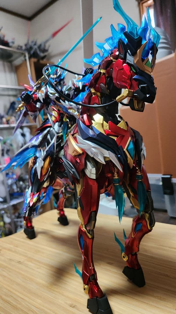 摩動核趙雲　全塗装完成品　呂布イメージ塗装