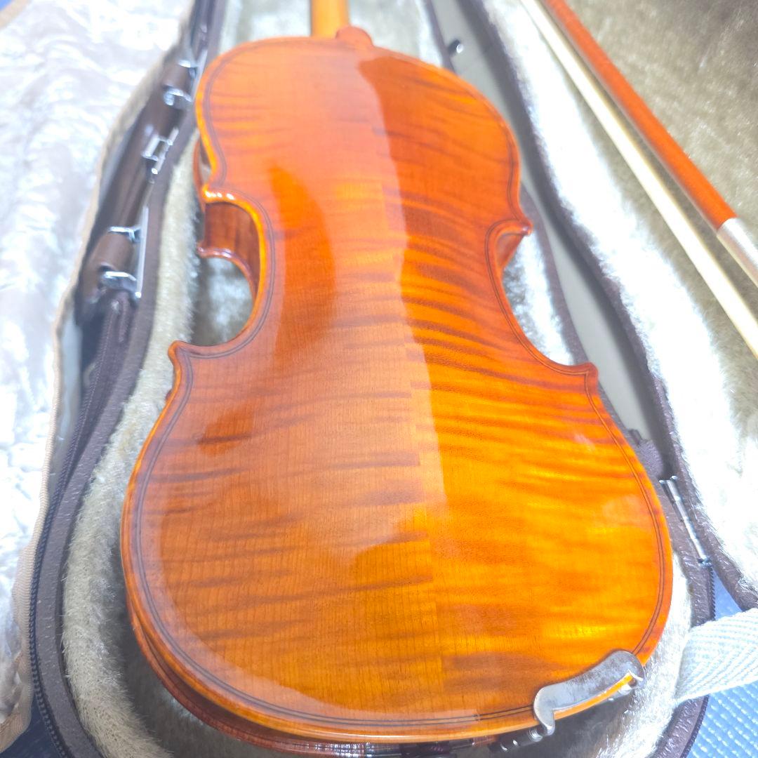 【418】極虎艶杢　鈴木バイオリン No.300● 1/8 2001年製