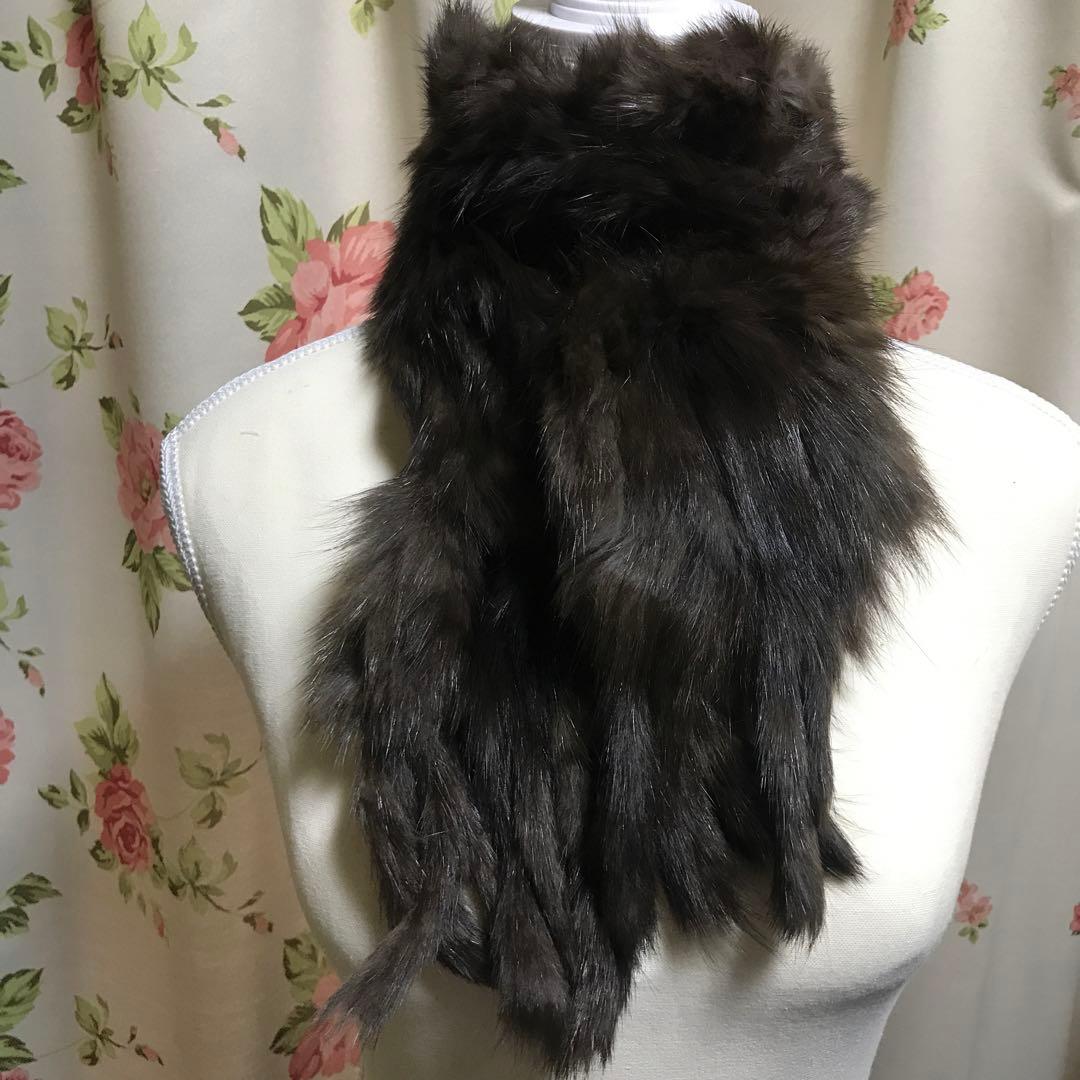 ロシアンセーブルーファー マフラー フリーサイズ